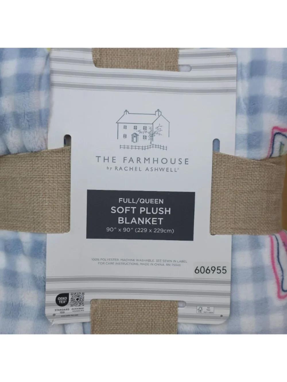 The Farmhouse By Rachel Ashwell Full/Queen Soft Plush Blanket 90